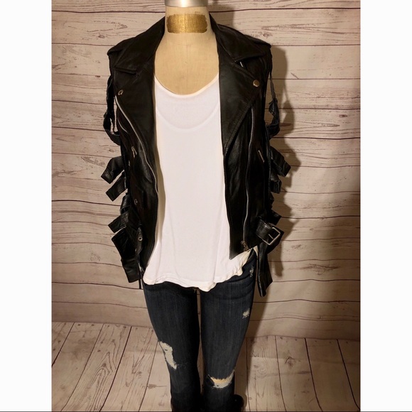 The Ragged Priest leather Boneyard Biker Jacket - Picture 3 of 8